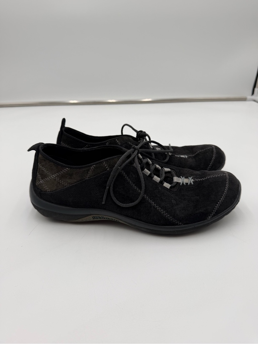 Merrell Ellipse Black Lace Up Hiking Shoes Womens Size 8.5 Performance